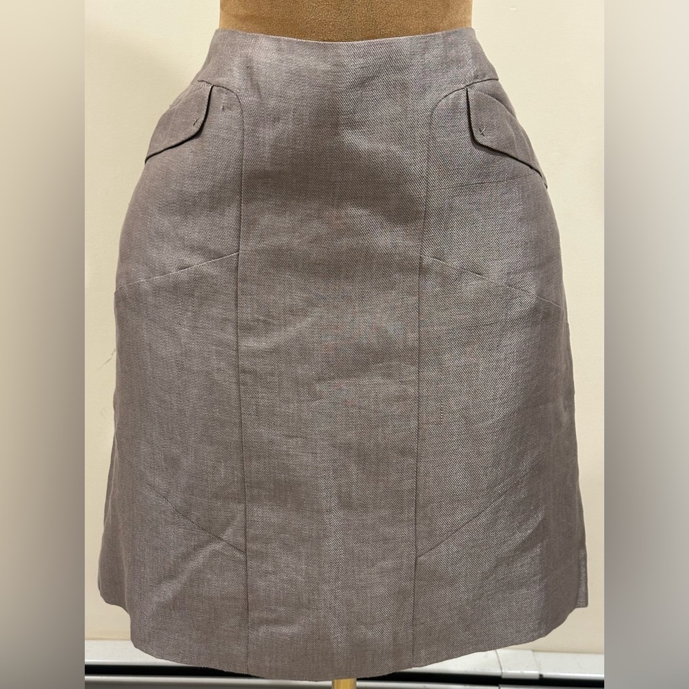 Nie  & Toe Metallic Taupe Color.Lined. Zipper Closure In The Back. Sz 14.